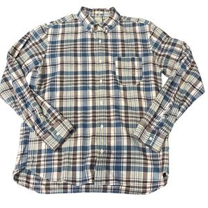 J Crew Button Down Shirt Mens XL Slim Fit Indian Madras Plaid Classic Preppy